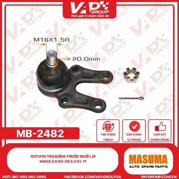 Rotuyn Trụ Đứng Trước Dưới L/R Hiace 2.0 03-05 2.5 01-11