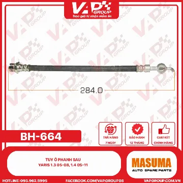 Tuy Ô Phanh Sau Yaris 1.3 05-08, 1.4 05-11
