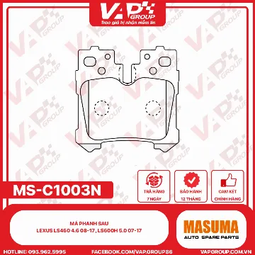 Má Phanh Sau Lexus Ls460 4.6 08-17 , Ls600H 5.0 07-17