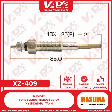 Bugi Sấy Ford Everest Ranger 05-09 Hyundai Kia 1 Tấn 4
