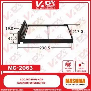 Lọc Gió Điều Hòa Subaru Forester 18-