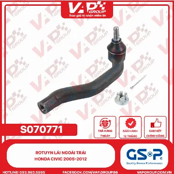 GSP Rotuyn Lái Ngoài Trái Honda Civic 2005-2012