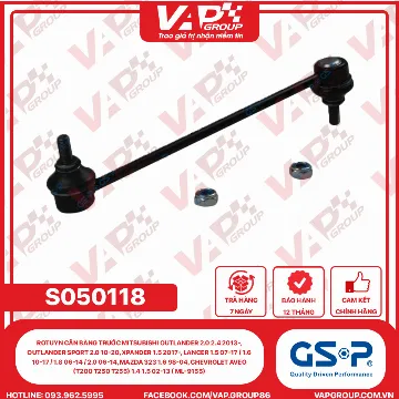 GSP Rotuyn Cân Bằng Trước Mitsubishi Outlander 2.0 2.4 2013-, Outlander Sport 2.0 10-20, Xpander 1.5 2017-, Lancer 1.5 07-17 / 1.6 10-17 / 1.8 06-14 / 2.0 06-14, Mazda 323 1.6 98-04, Chevrolet Aveo (T200 T250 T255) 1.4 1.5 02-13 ( ML-9155)