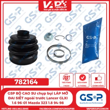 GSP BỘ CAO SU chụp bụi LÁP MỠ ĐAI SIẾT ngoài trước Lancer GLXI 1.6 96-01 Mazda 323 1.8 94-98