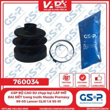 GSP BỘ CAO SU chụp bụi LÁP MỠ ĐAI SIẾT trong trước Mazda Premacy 99-05 Lancer GLXI 1.6 95-01