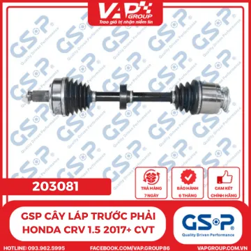 GSP Cây Láp Trước Phải Honda Crv 1.5 2017+ CVT