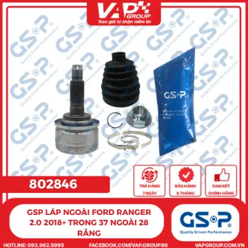GSP Láp Ngoài Ford Ranger 2.0 2018+ Trong 37 Ngoài 28 Răng
