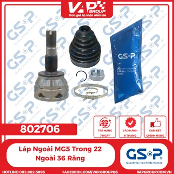GSP Láp Ngoài MG5 Trong 22 Ngoài 36 Răng