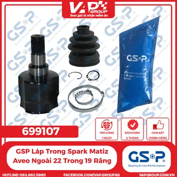 GSP Láp Trong Spark Matiz Aveo Ngoài 22 Trong 19 Răng