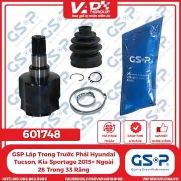GSP Láp Trong Trước Phải Hyundai Tucson, Kia Sportage 2015+ Ngoài 28 Trong 33 Răng