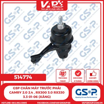 GSP Chân máy trước phải Camry 2.0 2.4 , Rx300 3.0 Rx330 3.3 01-06 (xăng)