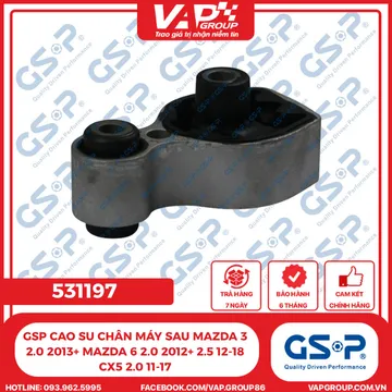 GSP Cao Su Chân Máy Sau Mazda 3 2.0 2013+ Mazda 6 2.0 2012+ 2.5 12-18 Cx5 2.0 11-17