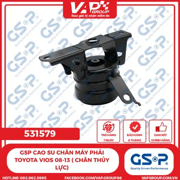 GSP Cao Su Chân Máy Phải Toyota Vios 08-13 ( Chân Thủy Lực)