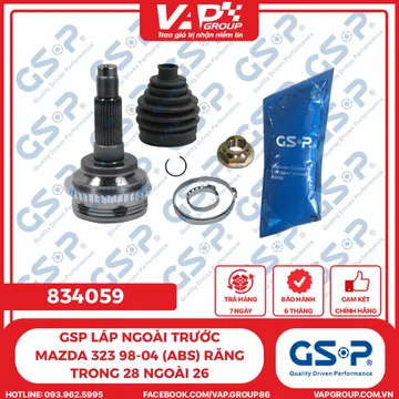 GSP Láp Ngoài Trước Mazda 323 98-04 (ABS) Răng Trong 28 Ngoài 26