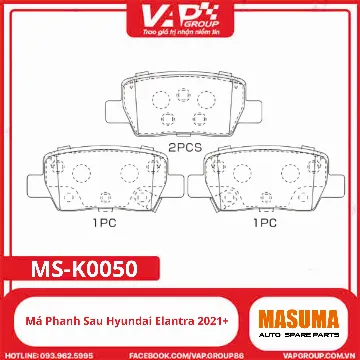 Má Phanh Sau Hyundai Elantra 2021+