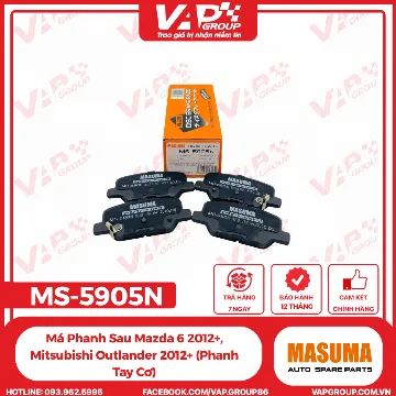 Má Phanh Sau Mazda 6 2.0 2012-2018 / 2.5 2012+, Outlander 2012+ ( phanh tay cơ )