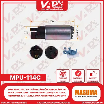 BƠM XĂNG RẮC TO THÂN NGẮN LÕI CARBON ÁP CAO Lexus Gx460 2009 - 2021 Nx300 17 Camry 2014 - 2021 , Highlander 2013 - 2015, Land Cruiser Prado 2009-2018
