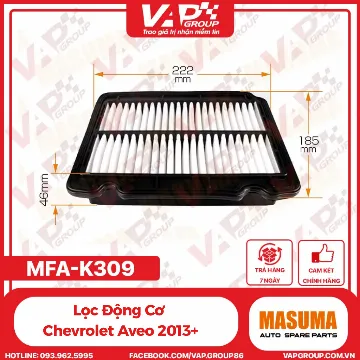 Lọc Động Cơ Chevrolet Aveo 2013+