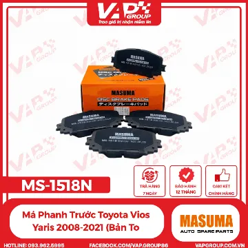 Má Phanh Trước Toyota Vios Yaris 2008-2021 (Bản To)