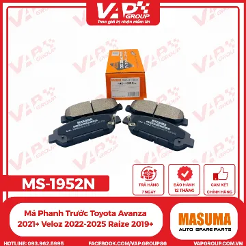 Má Phanh Trước Toyota Avanza 2021+ Veloz 2022-2025 Raize 2019+