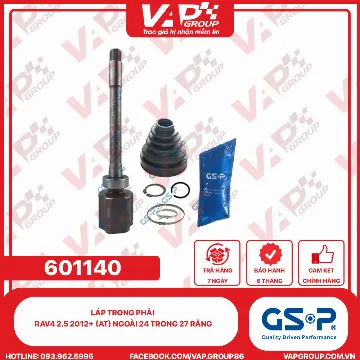 GSP LÁP trong phải Venza 3.5 09-16 Camry 3.5 GSV40 08-11 GSV50 11-17 Lexus ES350 12-18 RX300 18-22 RX350 2015+ Sienna 3.5 10-20 Ngoài 24 trong 27 răng