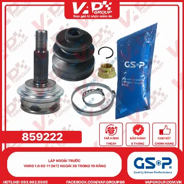 GSP LÁP ngoài trước Yaris 1.0 05-11 (MT) Ngoài 26 trong 19 răng