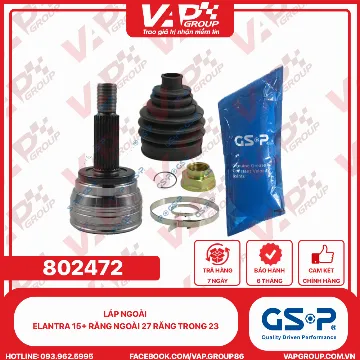 GSP láp ngoài ELANTRA 15+ răng ngoài 27 răng trong 23