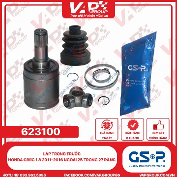 GSP Láp Trong Trước Honda Civic 1.8 2011-2016 Ngoài 25 Trong 27 Răng