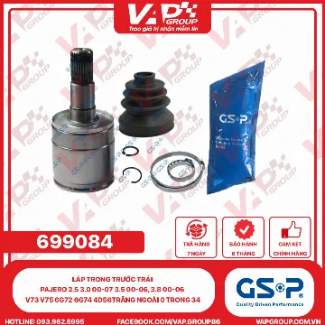 GSP Láp Trong Trước Trái Pajero 2.5 3.0 00-07 3.5 00-06, 3.8 00-06 V73 V75 6G72 6G74 4D56TRăng Ngoài 0 Trong 34