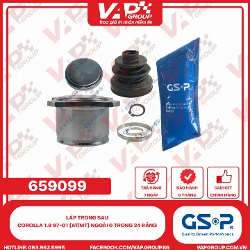 GSP LÁP trong sau Corolla 1.8 97-01 (AT/MT) Ngoài 0 trong 24 răng