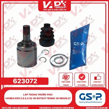 GSP Láp Trong TRƯỚC TRÁI HONDA CrV 2.0 2.4 12-19 (MT/AT) Trong 30 Ngoài 27