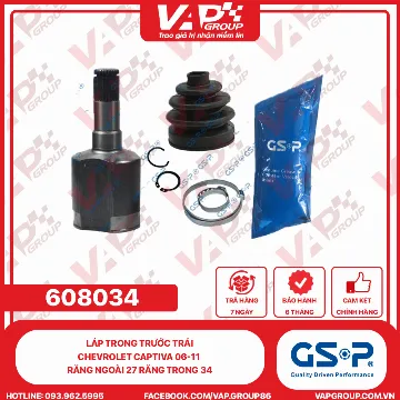 GSP Láp Trong Trước Trái Chevrolet Captiva 06-11 Răng Ngoài 27 Răng Trong 34