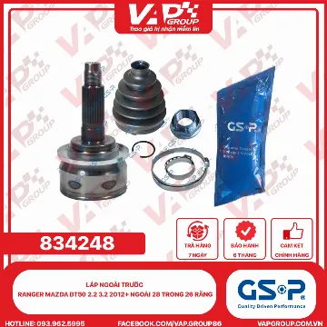 GSP Láp Ngoài Trước Ranger MAZDA BT50 2.2 3.2 2012+ Ngoài 28 Trong 26 Răng