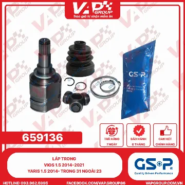 GSP Láp Trong Vios 1.5 2014-2021 Yaris 1.5 2014- TRONG 31 NGOÀI 23