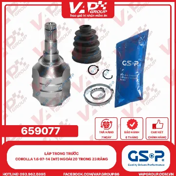 GSP LÁP trong trước Corolla 1.6 07-14 (MT) Ngoài 20 trong 23 răng