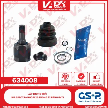 GSP Láp trong TRÁI Kia Spectra Ngoài 26 trong 22 răng (MT)