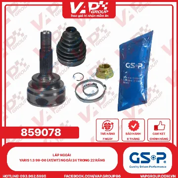 GSP LÁP ngoài Yaris 1.3 99-06 (AT/MT) Ngoài 24 trong 22 răng