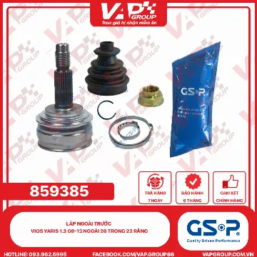 GSP LÁP ngoài trước Vios Yaris 1.3 06-13 Ngoài 26 trong 22 răng
