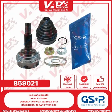 GSP LÁP NGOÀI TRƯỚC RAV4 2.0 00-05, COROLLA 1.6 87-02, ES350 3.5 6-12 RĂNG NGOÀI 26 RĂNG TRONG 23