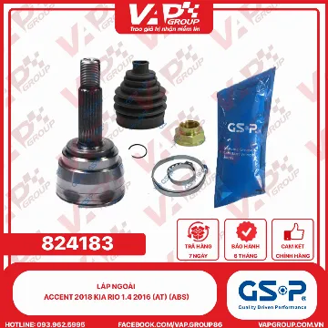 GSP Láp ngoài Accent 2018 Kia RIO 1.4 2016 (AT) (ABS)