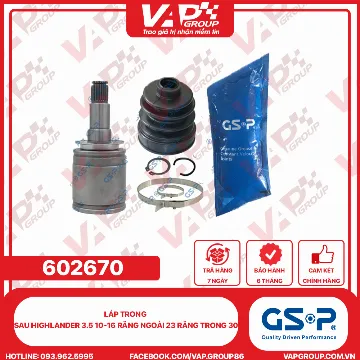 GSP LÁP trong sau Highlander 3.5 10-16 răng ngoài 23 răng trong 30