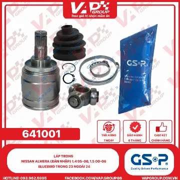 GSP Láp Trong Nissan Almera (Bản Nhập) 1.4 95-00, 1.5 00-06; BLUEBIRD TRONG 23 NGOÀI 24