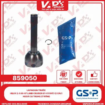 GSP LÁP ngoài trước Hilux 2.4 88-97 Land Cruiser 81-01 (MT) (2 cầu) Ngoài 30 trong 27 răng