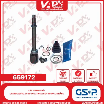 GSP LÁP trong phải Camry ASV50 2.5 11-17 (AT) Ngoài 24 trong 26 răng
