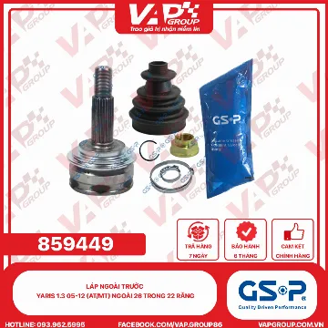 GSP LÁP ngoài trước Yaris 1.3 05-12 (AT/MT) Ngoài 26 trong 22 răng