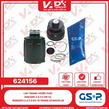 GSP Láp Trong Trước Phải Santafe 2.4 3.5 09-13, Sorento 2.4 3.5 09-15 TRONG 35 NGOÀI 28