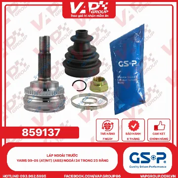 GSP LÁP ngoài trước Yaris 99-05 (AT/MT) (ABS) Ngoài 24 trong 23 răng