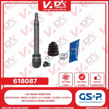 GSP Láp Trong TRƯỚC PHẢI Focus 1.8 05- FIESTA 1.0 2013-1.2 1.4 2008- 1.5 2012- 1.6 2011- (MT) Ngoài 23 Trong 22 Răng