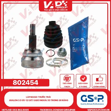 GSP LÁP ngoài trước trái Avalon 3.5 05-12 (AT) (ABS) Ngoài 30 trong 36 răng