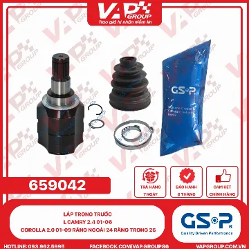 GSP LÁP trong trước L Camry 2.4 01-06 , corolla 2.0 01-09 răng ngoài 24 răng trong 26